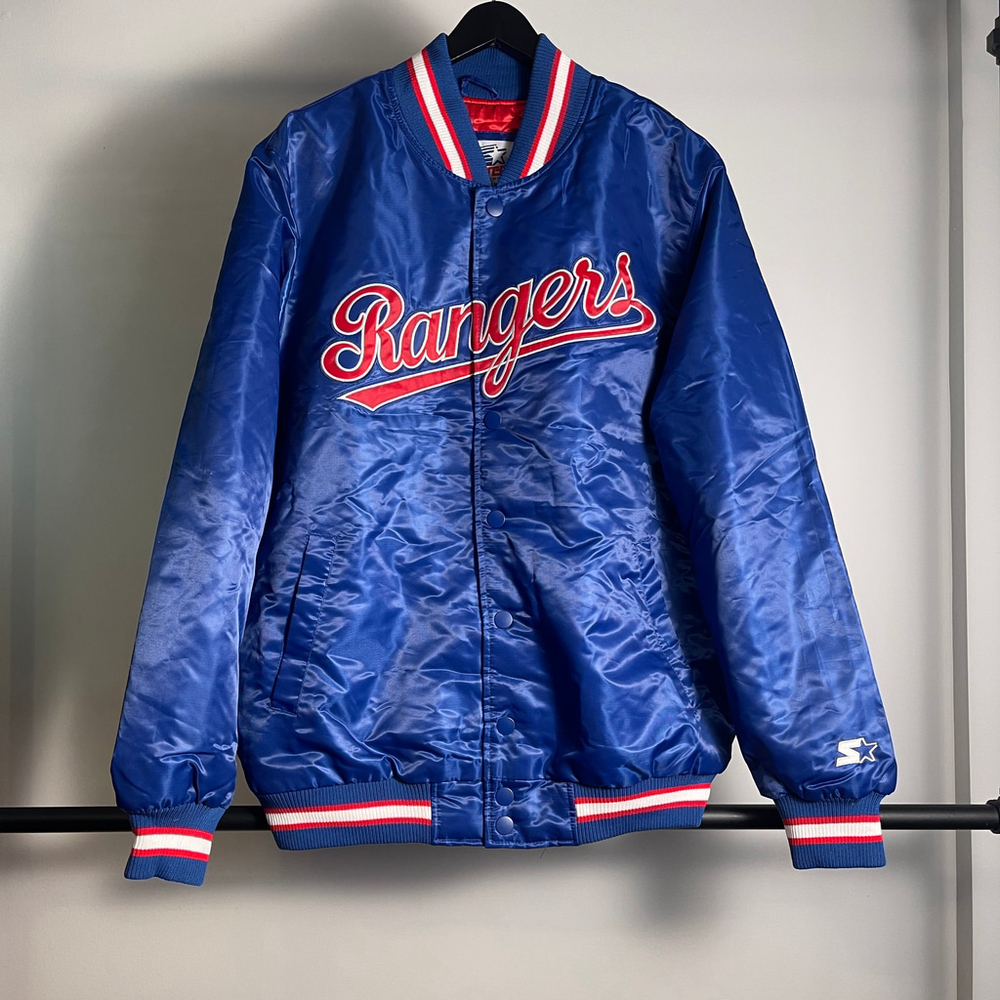 Men's Starter Homage Exclusive Texas Rangers Bomber Jacket XL